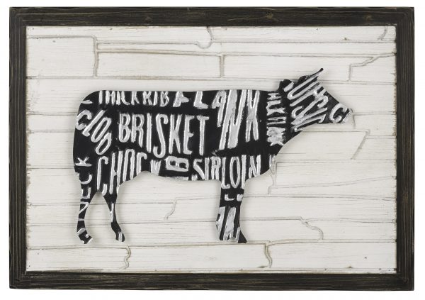 Cottage Style Cow Wall Art