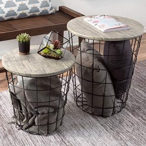 Nesting End Tables with Storage