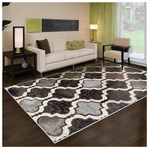 Modern Trellis Geometric Area Rug