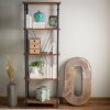 4-Shelf Reclaimed Wood Bookcase