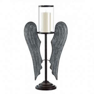 Angel Wings Farmhouse Candleholder