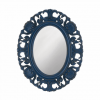 Regal Blue Scallop Wall Mirror