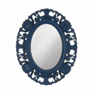 Regal Blue Scallop Wall Mirror