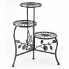 Country Apple Iron Plant Stand