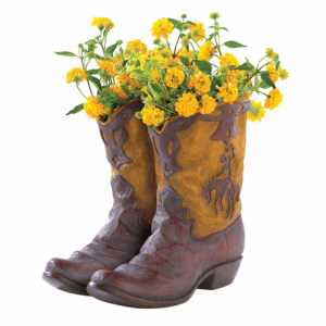 Pair of Cowboy Boots Merry Planter