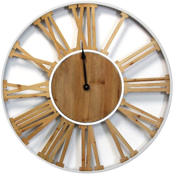 Elegant Wood Roman Numeral Clock