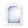 White Fleur-de-lis Wall Mirror