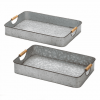 Country Galvanized Serving Trays