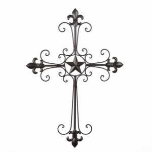 Lone Star Iron Wall Cross Decor