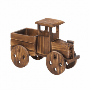 Rustic Wood Antique Truck Planter