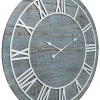 Large Rustic Wood Farmhouse Clock
