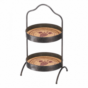 Vines 2-Tier Standing Tray Display